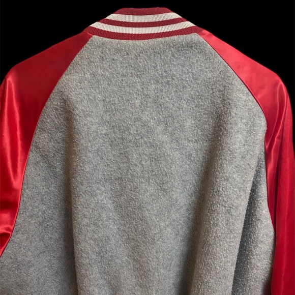 VTG 1986 Chalk Line Super Bowl XX Chicago Bears Gray Fleece Jacket XL HARRAH'S - Picture 5 of 6